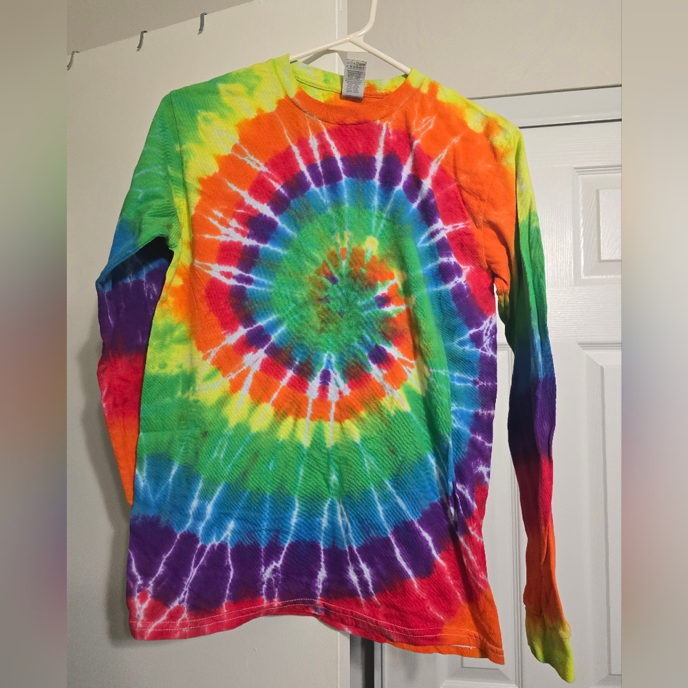 Unisex Colorful Tie-Dye Long Sleeve Various Adult Sizes SMALL & MEDIUM